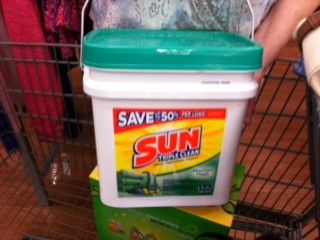Sun detergent tub